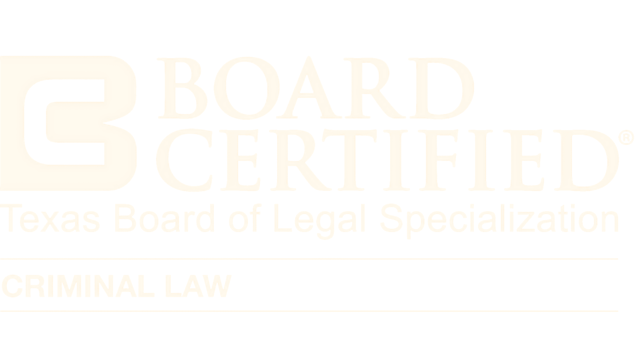 Board Certified — Criminal Law — TBLS